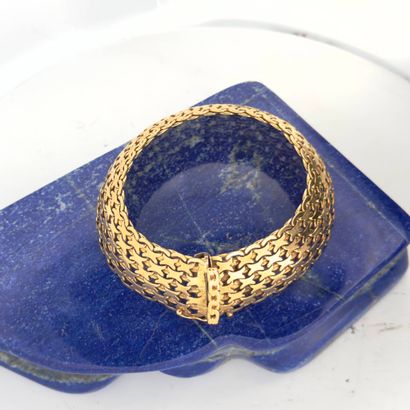 Bracelet ruban en or 18K (750) à maillons...