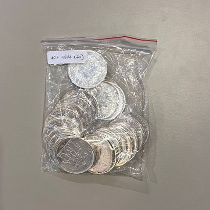 Ensemble de pièces en argent (900) de 10...