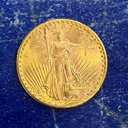 USA 
Pièce en or (900) de 20 Dollars Saint-Gaudens...
