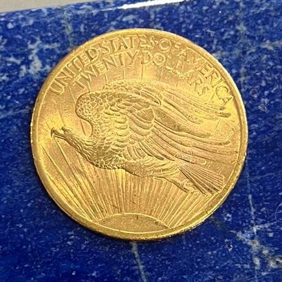 USA 
Pièce en or (900) de 20 Dollars Saint-Gaudens...