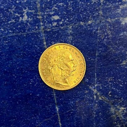 Pièce en or (900) de 20 Francs ou 8 Florins...