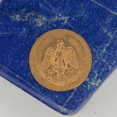 MEXIQUE 
Pièce en or (900) de 50 pesos 1947
Poids...