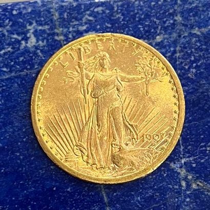 USA 
Pièce en or (900) de 20 Dollars Saint-Gaudens...