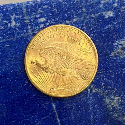 USA 
Pièce en or (900) de 20 Dollars Saint-Gaudens...