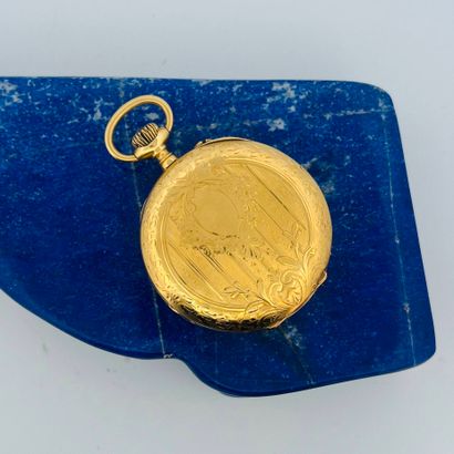 Montre de gousset en or jaune (750), cadran...
