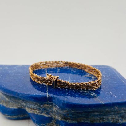 Bracelet ruban en or 14K (585), formé de...