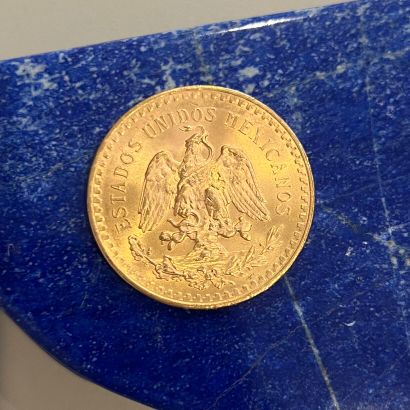 MEXIQUE 
Pièce en or (900) de 50 pesos 1947
Poids...