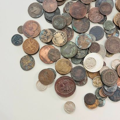 Vrac de pièces, périodes diverses & métaux...