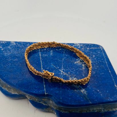Bracelet ruban en or 14K (585), formé de...