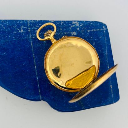 Montre de gousset en or jaune (750), cadran...