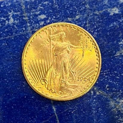 USA 
Pièce en or (900) de 20 Dollars Saint-Gaudens...