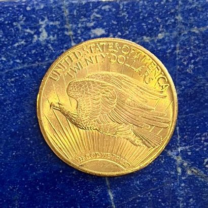 USA 
Pièce en or (900) de 20 Dollars Saint-Gaudens...