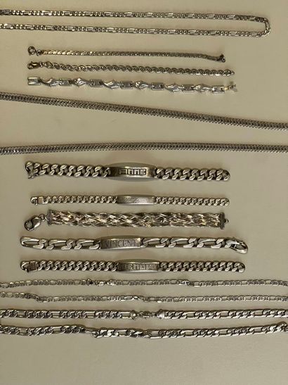 Ensemble de bijoux en argent (925) et argent...