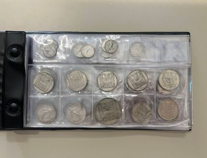 Classeur en argent et divers XXe siècle principalement...