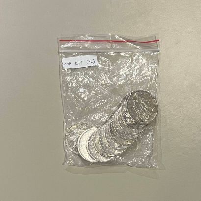 Ensemble de pièces en argent (900) de 10...