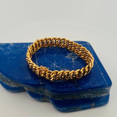 Bracelet ruban en or jaune 18K (750) à maille...