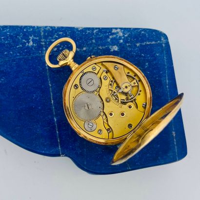 Montre de gousset en or jaune (750), cadran...