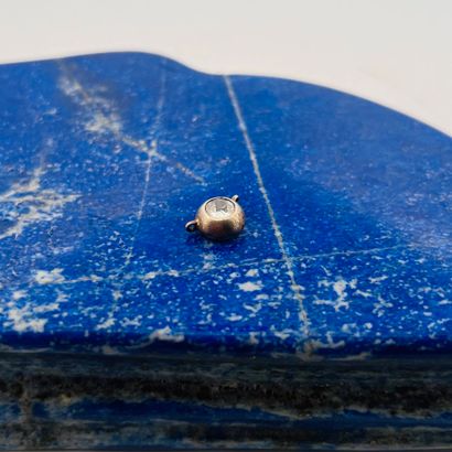 Débris en argent (800 min.) orné d'un diamant...