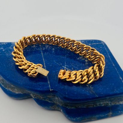 Bracelet ruban en or jaune 18K (750) à maille...