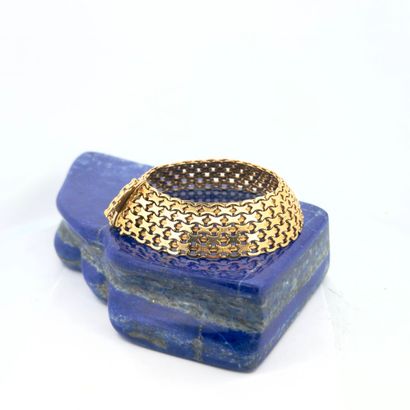 Bracelet ruban en or 18K (750) à maillons...