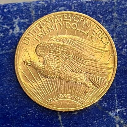 USA 
Pièce en or (900) de 20 Dollars Saint-Gaudens...