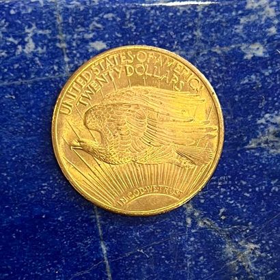 USA 
Pièce en or (900) de 20 Dollars Saint-Gaudens...