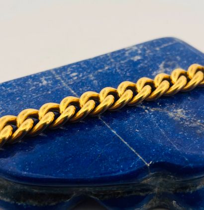 Bracelet souple en or jaune 18K (750) à maille...