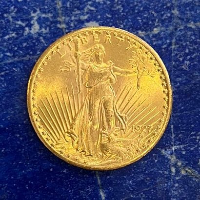 USA 
Pièce en or (900) de 20 Dollars Saint-Gaudens...