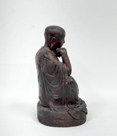 CHINE - XXe siècle
Statuette de Luohan en...