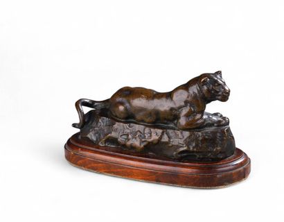 BARYE Antoine Louis, 1796-1875, 
Panthère...