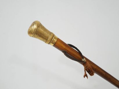Canne d'époque XVIIIe siècle au pommeau en...