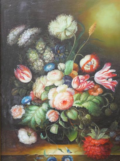 Deux bouquets dans le goût de la peinture...