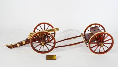 Maquette d’un canon de campagne britannique.
Fut...