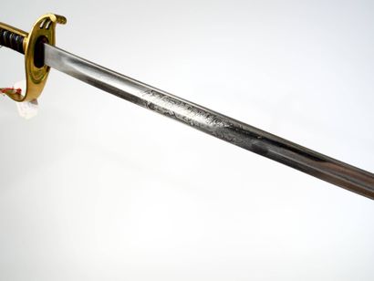 Sabre d’officier bavarois.
Monture à la Blücher...