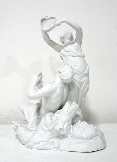 Faune et danseuse au tambourin, épreuve en...
