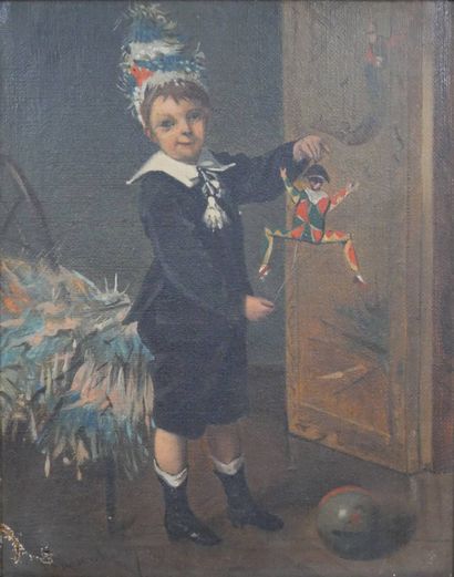 Albert ROOSENBOOM (1845-1875)
Enfant au pantin...