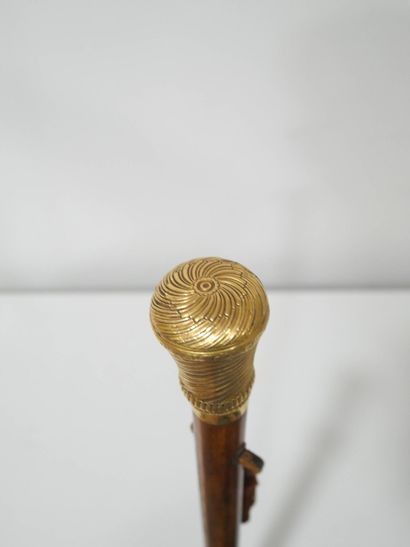 Canne d'époque XVIIIe siècle au pommeau en...