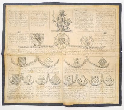 Certificat de noblesse pour l’ordre de Malte...