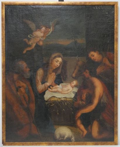 École italienne vers 1800
Nativité
Huile...