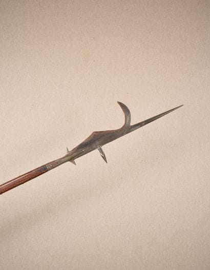 Guisarme.
Long estoc quadrangulaire, pic...