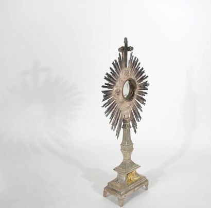 Ostensoir de monstrance en argent (moitié...