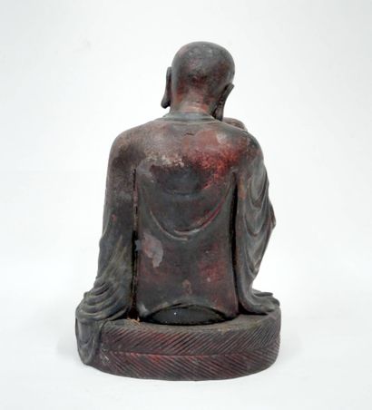 CHINE - XXe siècle
Statuette de Luohan en...