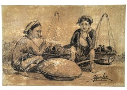 Tran Tan Loc (vietnamien, 1906 – 1968)
Deux...