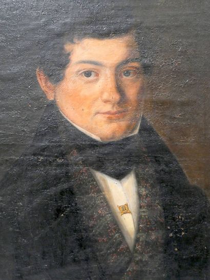 Ecole du XIXe siècle
Portrait d'homme à la...