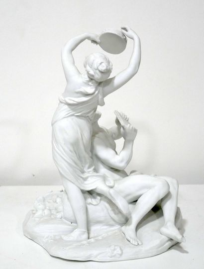 Faune et danseuse au tambourin, épreuve en...