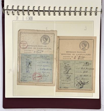 [Timbres fiscaux]
classeur marron de permis...