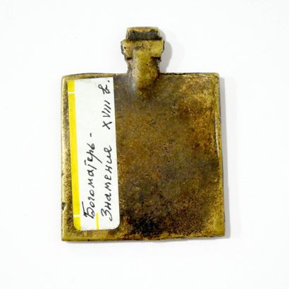 Icône en bronze de la Mère de Dieu du Signe
Russie,...