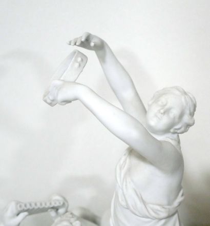 Faune et danseuse au tambourin, épreuve en...