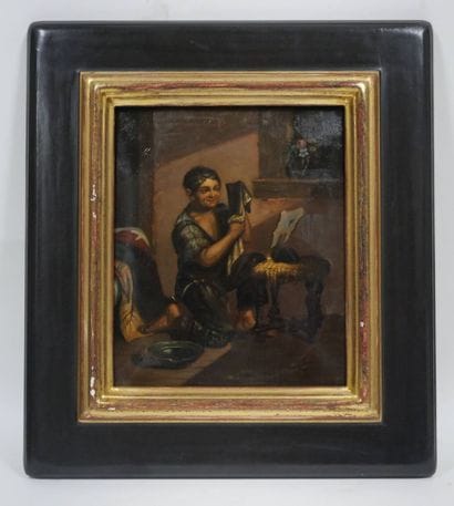 Ecole espagnole du XIXe siècle
Jeune homme...