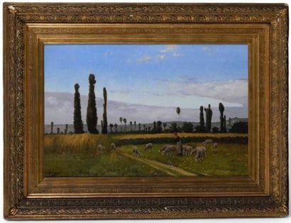 LEPESQUEUR Bon Prosper, 1846-1921,
Bergère...